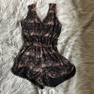 Brown and Black Romper